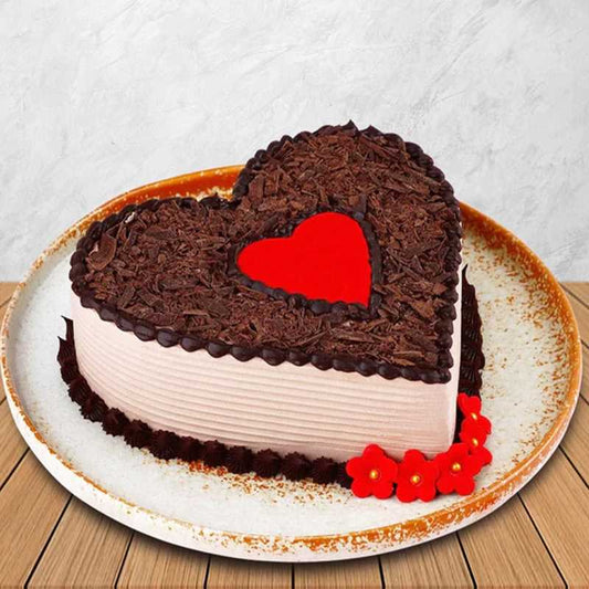 Heart shape black forest